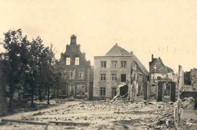 המרכז המסחרי של בורקן בסוף המלחמה